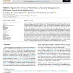 TRiSM for Agentic AI: A review of Trust, Risk, and Security Management in LLM-based Agentic Multi-Agent Systems