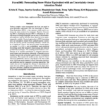 ForeSWE: Forecasting Snow-Water Equivalent with an Uncertainty-Aware Attention Model