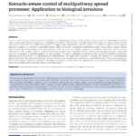 Scenario-aware control of multipathway spread processes: Application to biological invasions