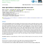 Water right forfeiture in Washington state from 1967 to 2019